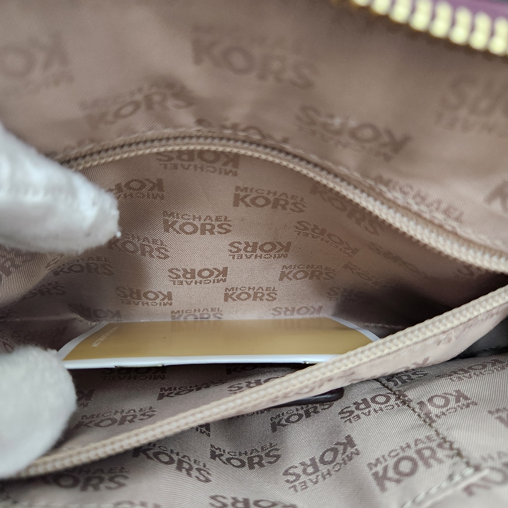 MICHAEL Michael Kors Violet Purple Pebbled Leather Satchel Crossbody Bag - Picture 7 of 10